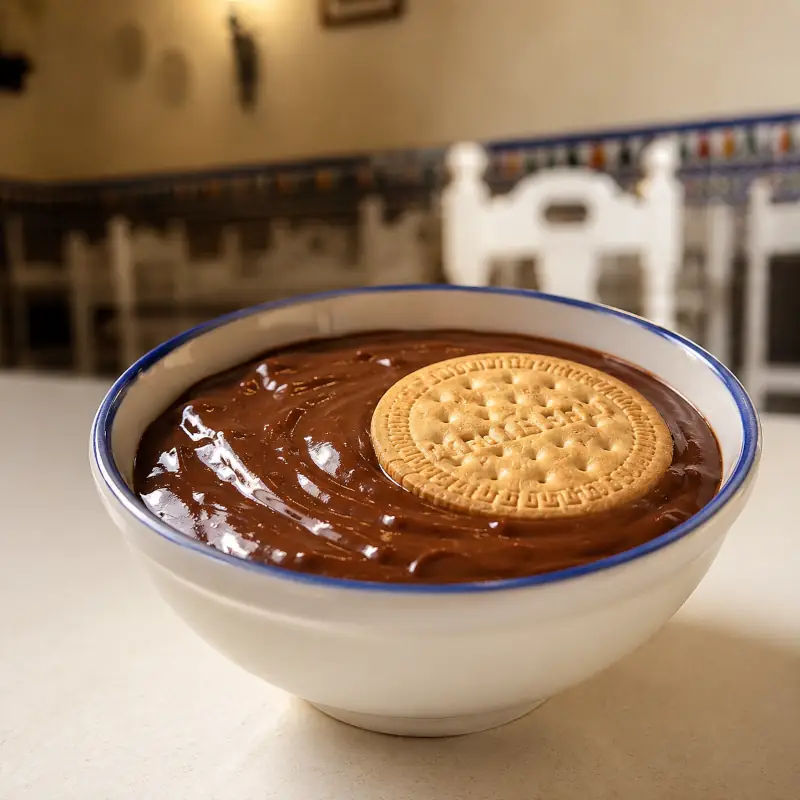 Natillas de chocolate con galleta María