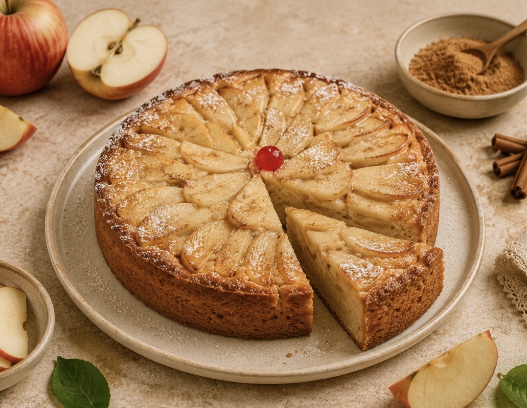 Tarta de manzana (porción)