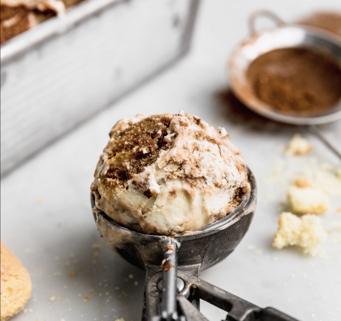 Helado tiramisú con mascarpone (sabor para elegir)
